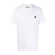 Hvit Star Logo T-skjorte