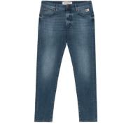 Stilige Blå Denim Jeans