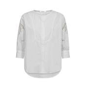 Hvit Co`Couture Kellisecc Lace Cut Shirt