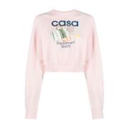 Rosa Grafisk Sweatshirt