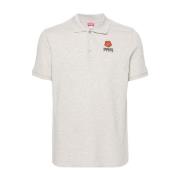 Grå Polo T-skjorter med Brodert Logo