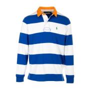 Blå Langarmet Rugby T-skjorter og Polos
