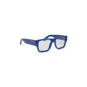 Dristige Rektangulære Blå Blokk Briller