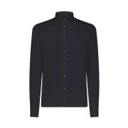 Sort Slim Fit Oxford Skjorte