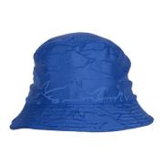 Bucket Hat med Hai Print Blå