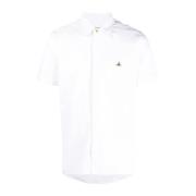 Hvit kortermet skjorte