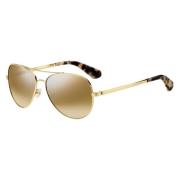 Avaline2/S Sunglasses, Gold Havana/Brown Silver