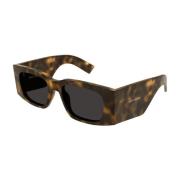 Square Oversized Sunglasses Black Havana