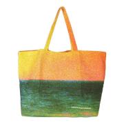 Solnedgang Vevd Tote Bag