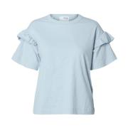 Rylie Ss Florence Tee - Cashmere Blue