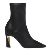 Ankle boot in black eco-leather