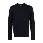 Elegant Blå Herre Sweatshirt