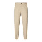 Sand Selected Slhslim-Oasis Linen Trs Noos Pants