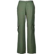 Stilig Grønn Cargo Bukse for Kvinner