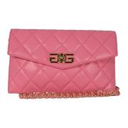 Quiltet Rosa Pochette med Double G Lukking