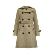 Pre-owned Beige bomull burberry coat