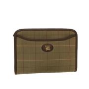 Pre-owned Gronn bomull Burberry Clutch