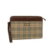 Pre-owned Brun bomull burberry clutch