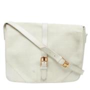 Pre-owned Hvit skinn Yves Saint Laurent Crossbody Bag