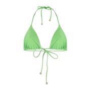 Grønn Halterneck Bikini Topp