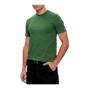 Grønn Bomull Logo Print T-skjorte Thompson 01