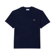 Klassisk Bomull Jersey T-skjorte (Marineblå)