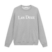 Light Grey Melange/White Les Deux Charles Sweatshirt