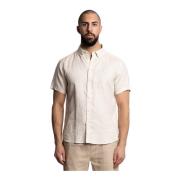 Off-White Les Deux Kris Linen Ss Shirt Ivory Skjorter