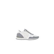 Hvite og Grå Canvas Runner Sneakers