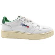 Hvit Grønn Skinn Sneakers