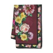 Blomstertrykk Georgette Skjerf