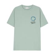 Blomster Logo Print Crew Neck T-skjorte