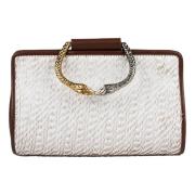 Nisida Midi Clutch i hvit