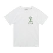 Vintage Turnering T-skjorte Hvit/Grønn