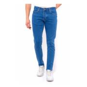 Klassiske Herre Slim Fit Stretch Jeans - Dc-058