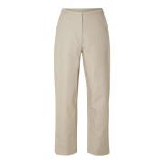 Beige Lin Straight Pant