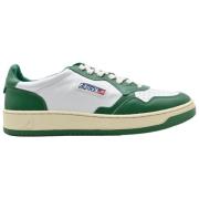 Hvit Grønn Lav Topp Sneakers