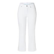 Hvite Flare Jeans for Moderne Kvinner