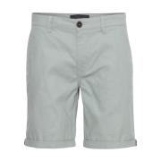 Sand Chino Shorts med Front Glidelås
