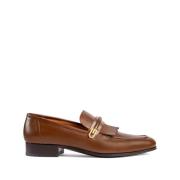 Brunt Sukker Skinn Loafers