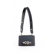 Denim Biker Mini Jewelled Satchel