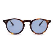 Malibu Sunglasses - Light Blue on Tortoise