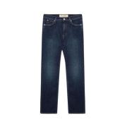 Mørk Vask Høy Midje Slim Fit Jeans