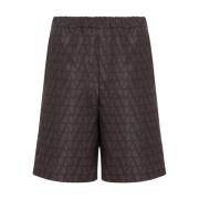 Silke Monogram Shorts Brun Ss22