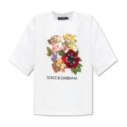 T-skjorte med blomstermotiv