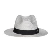 Sølv Lurex Panama Hatt