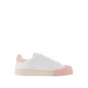 Lilly White/Light Pink Skinn Bumper Sneakers