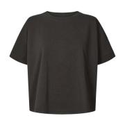 Svart Oversize T-skjorte Margot Stil