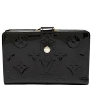 Pre-owned Burgunder skinn Louis Vuitton lommebok