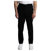 Sort Theo Stretch Bukse Slim Fit